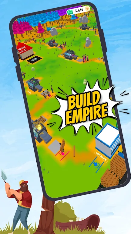 Lumber Tycoon Inc : Idle build Schermafbeelding 0