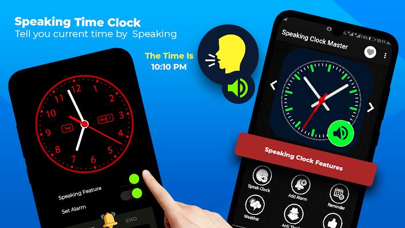 Speaking Clock - Talking Clock स्क्रीनशॉट 2