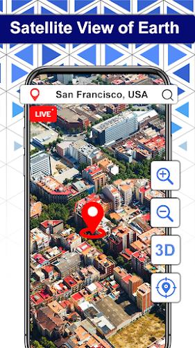 Earth Map Satellite: View Live Zrzut ekranu 1