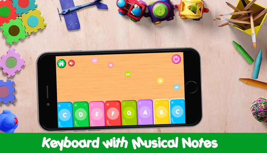 Infant piano with farm animals Capture d'écran 1