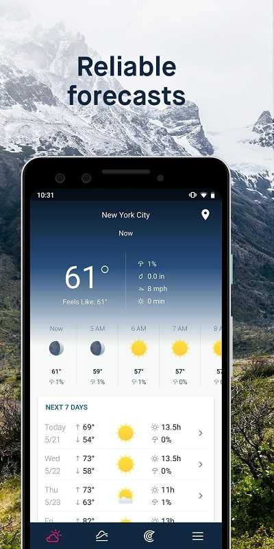 WeatherPro应用截图第1张