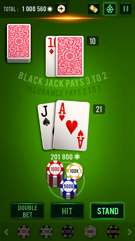 Blackjack 21 - Vegas Casino Capture d'écran 0