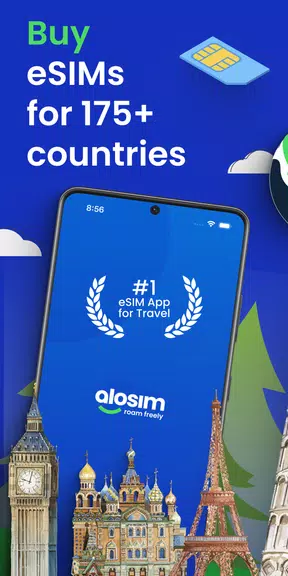 aloSIM - eSIM Travel Sim Card スクリーンショット 0