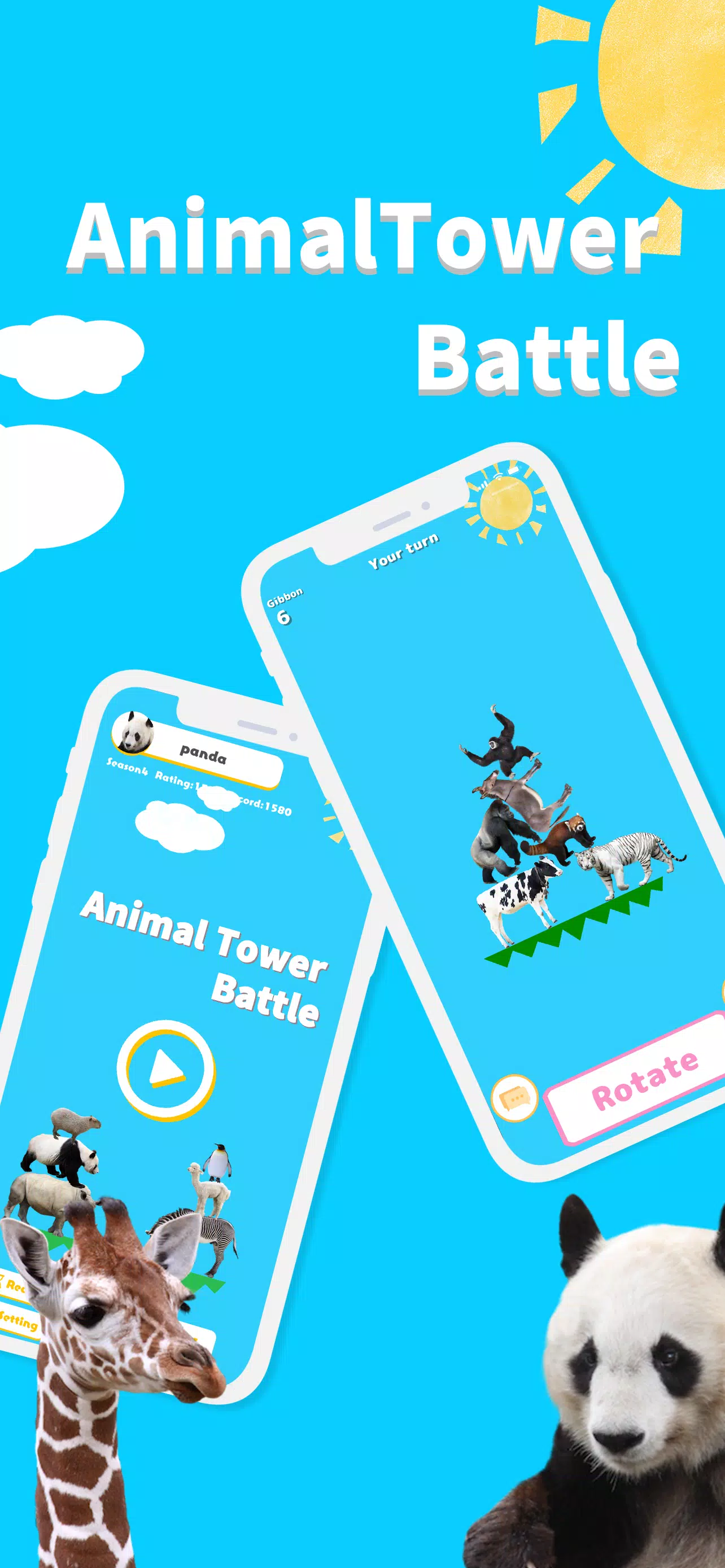 Animal Tower Battle Скриншот 0