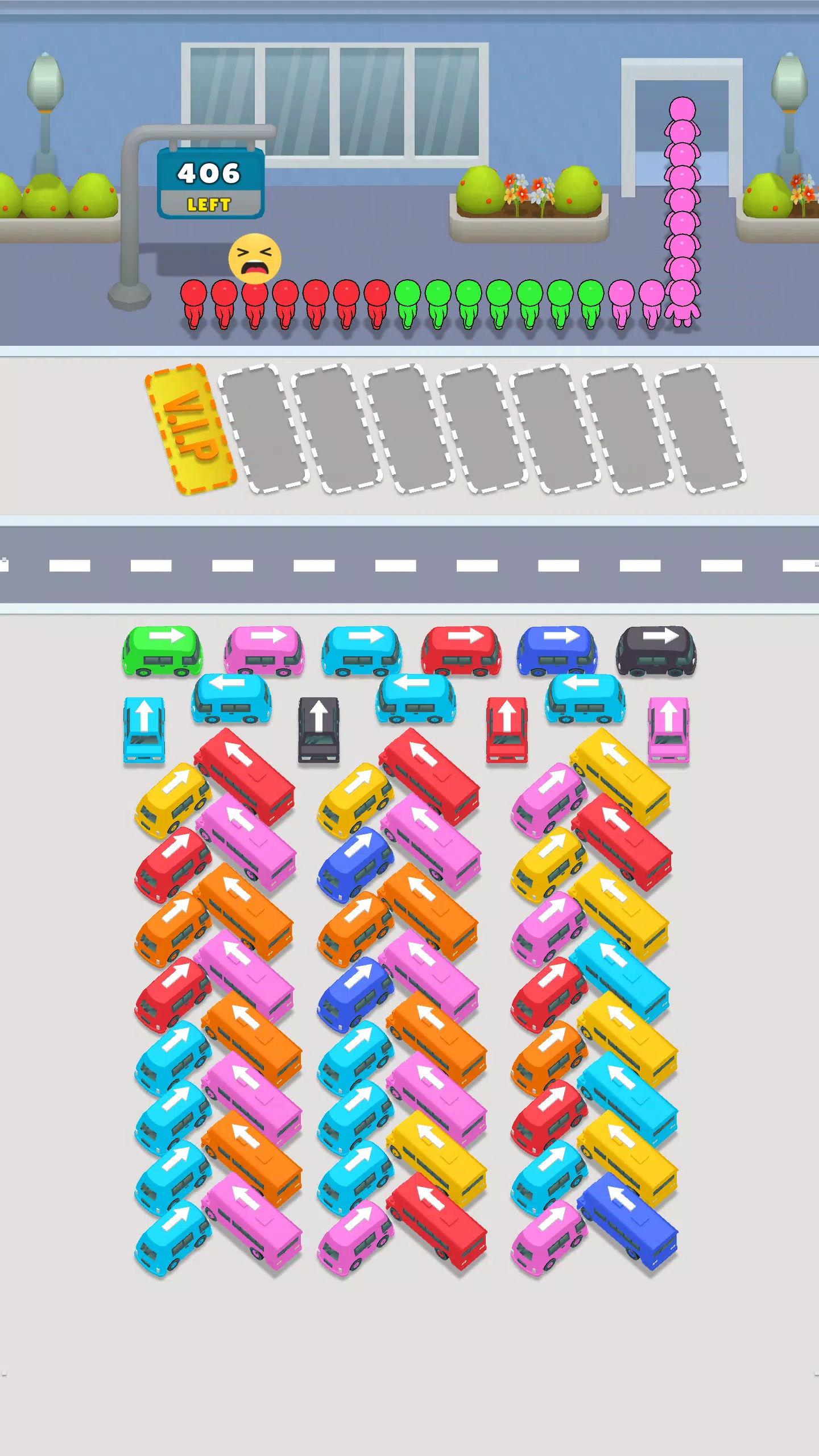 Bus Match Puzzle: Bus Shuffle Ảnh chụp màn hình 1