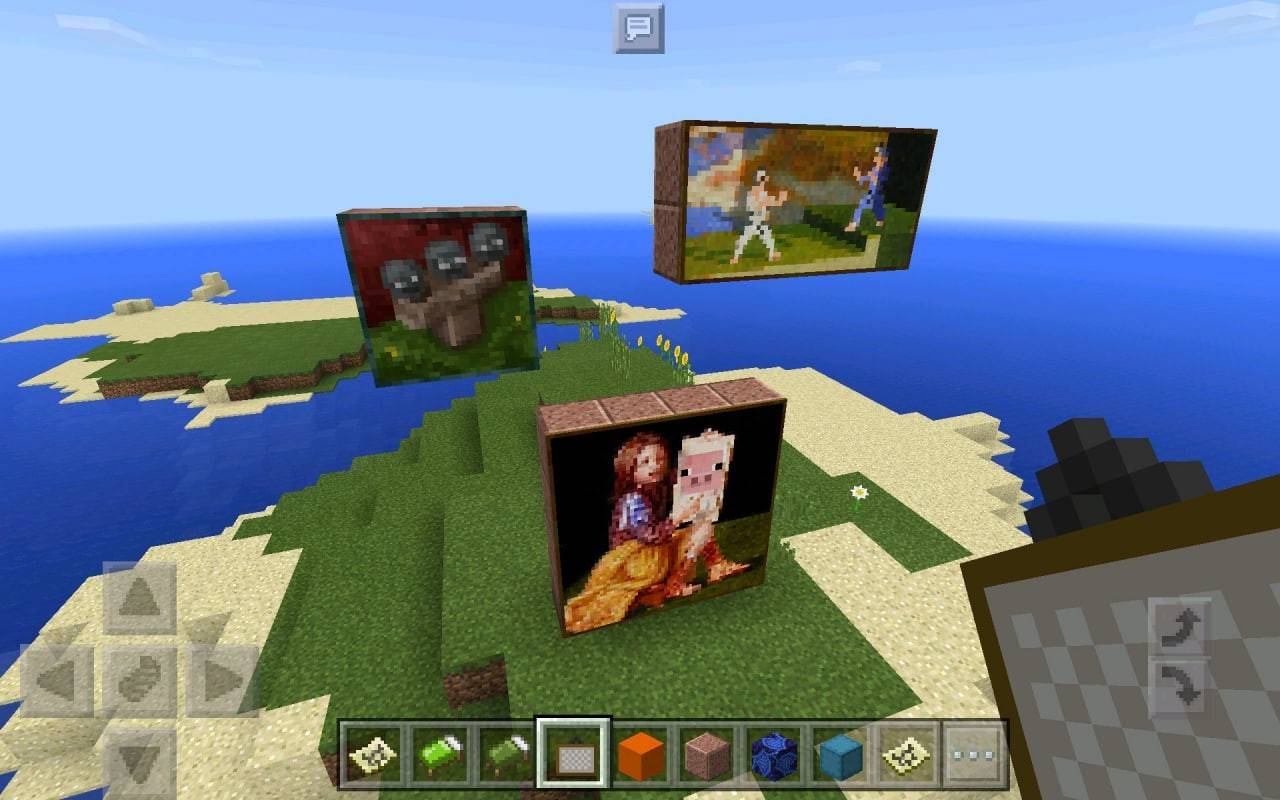 Schilderijen in Minecraft
