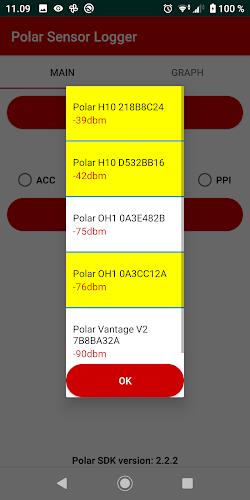 Polar Sensor Logger 스크린샷 1