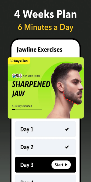 Jawline Exercises - Face Yoga Captura de tela 0