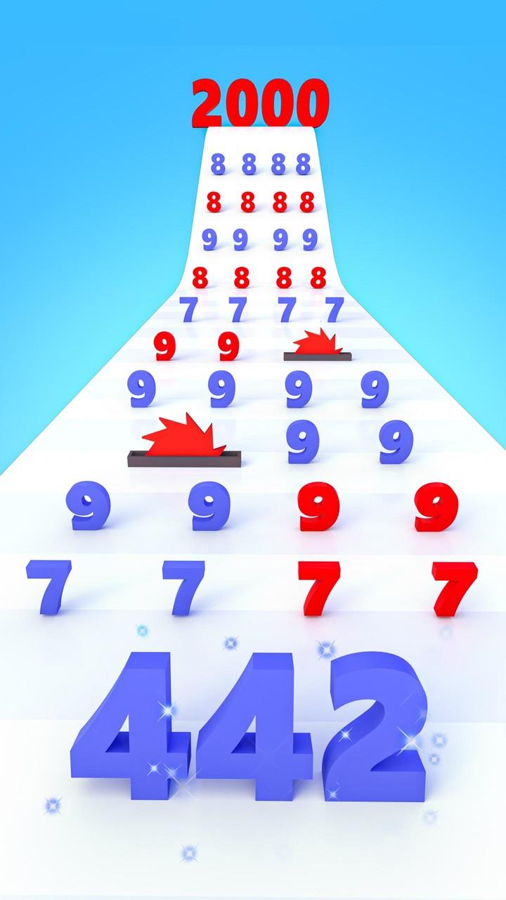 Number Run & Merge Master Game ภาพหน้าจอ 1