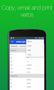 Italian Verb Conjugator Captura de tela 3
