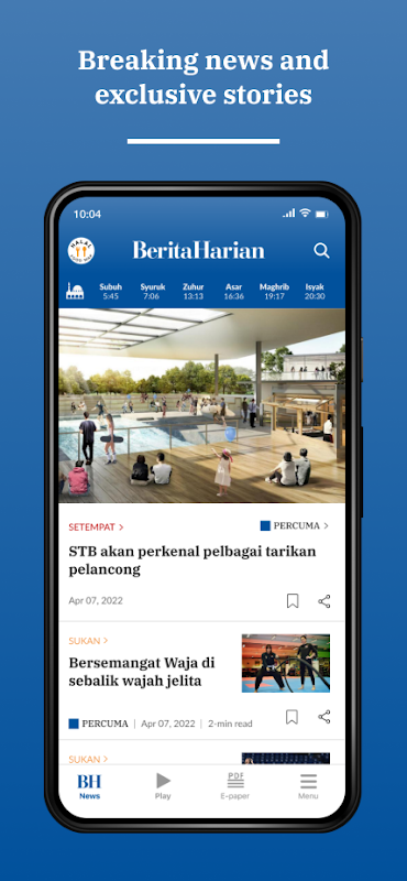 Berita Harian.sg Zrzut ekranu 2