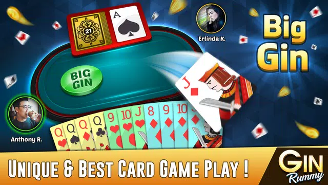 Gin Rummy Offline Card Game Schermafbeelding 2