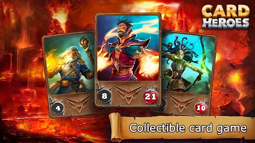 Card Heroes: TCG/CCG deck Wars Mod ဖန်သားပြင်ဓာတ်ပုံ 1