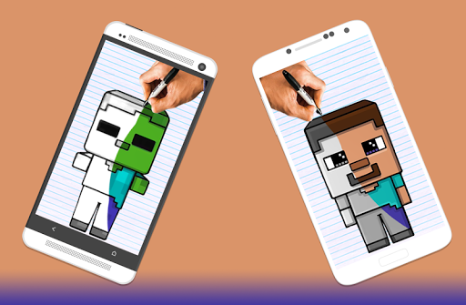 How to draw Minecraft Characters by Drawings Apps Скриншот 3