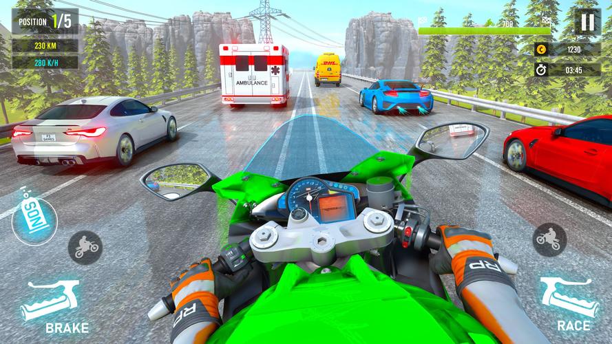 Moto Traffic Bike Race Game 3d Captura de tela 3