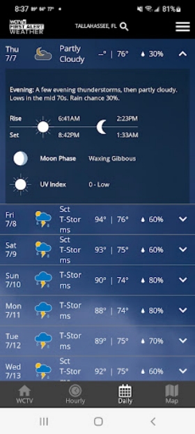 WCTV First Alert Weather Zrzut ekranu 2