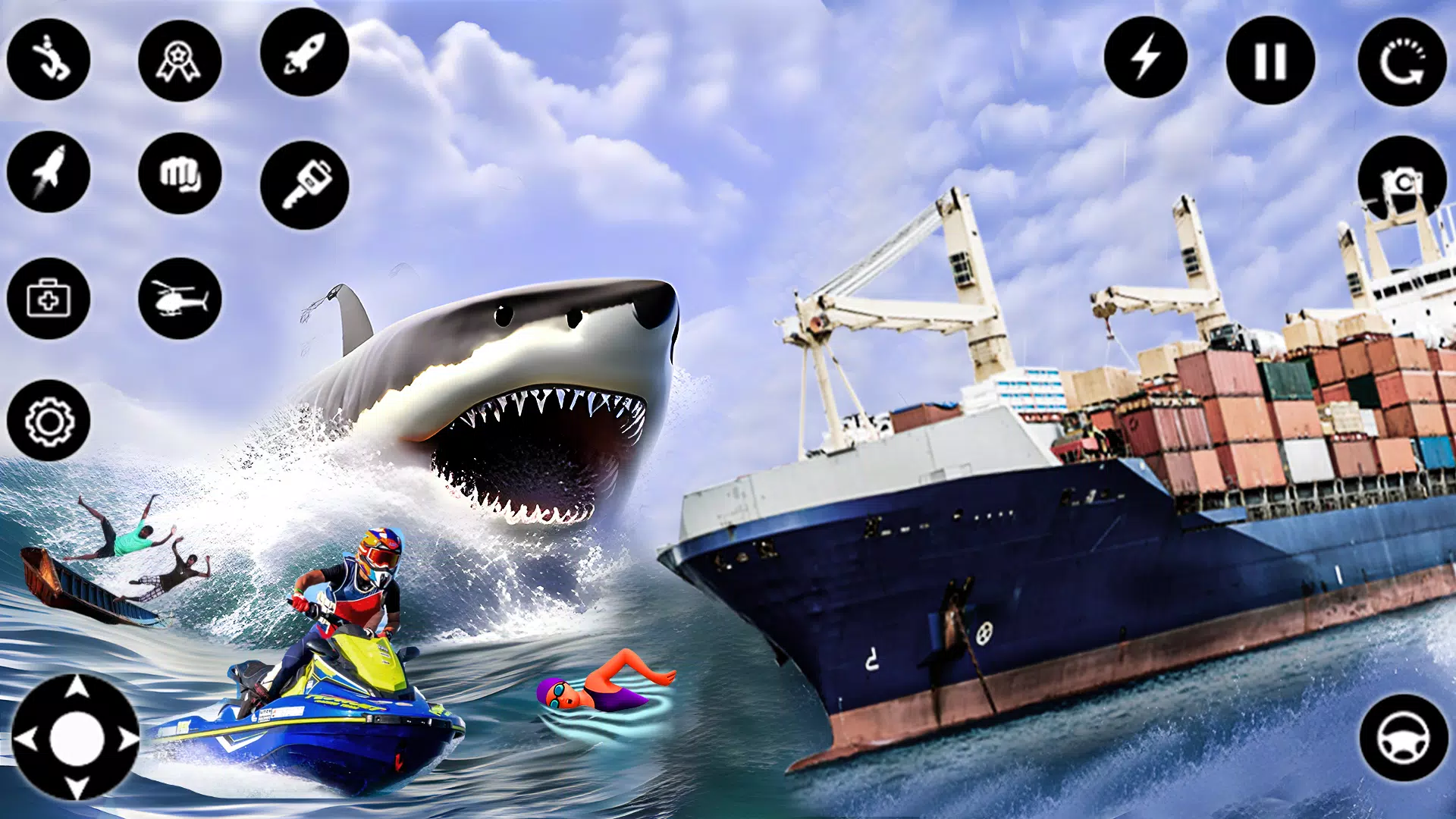Schermata Shark Attack Games Offline 1