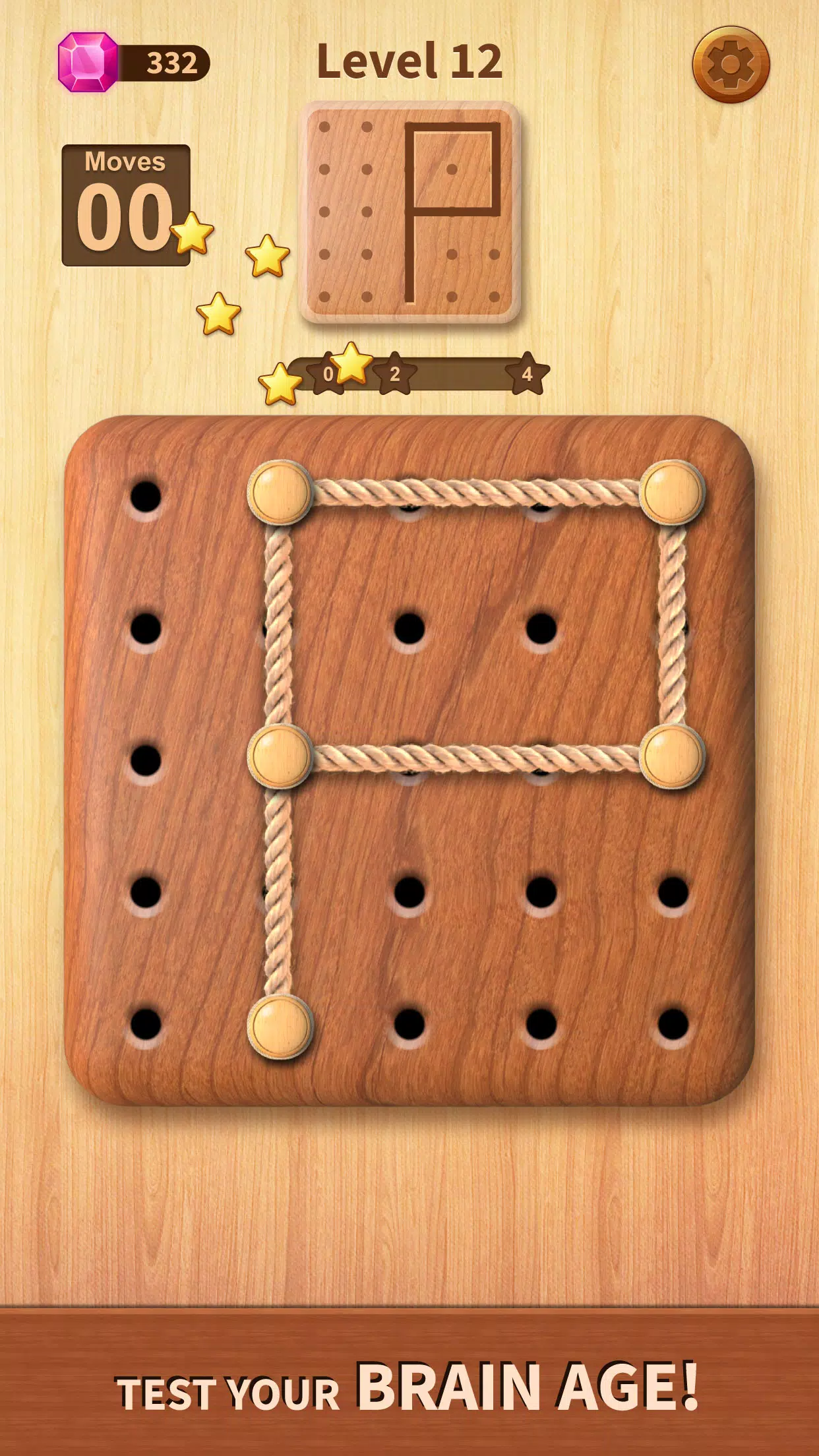 Rope Puzzle: Wooden Rope Games スクリーンショット 1