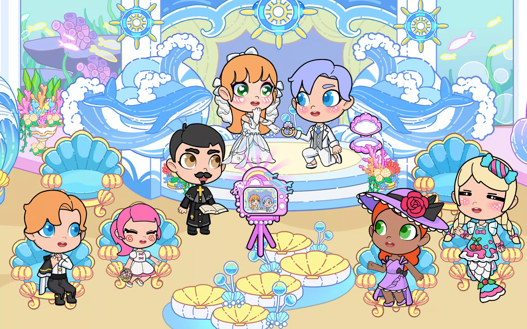 Mermaid Wedding World Tangkapan skrin 0