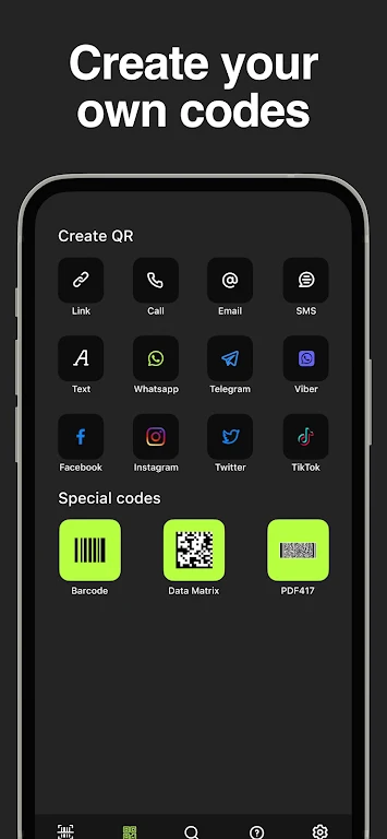 Schermata QR code Scanner & Creator 2