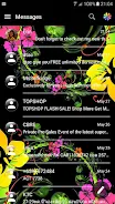 SMS Messages Glass BlackFlower Captura de pantalla 2