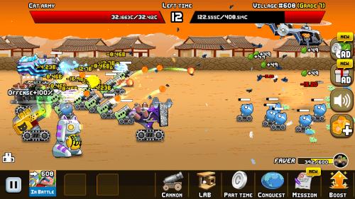 Idle Cat Cannon ภาพหน้าจอ 0