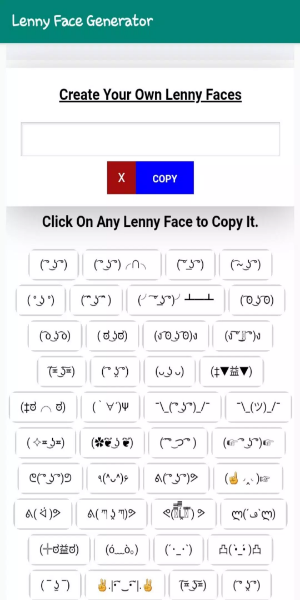 Lenny Face Generator Tangkapan skrin 2