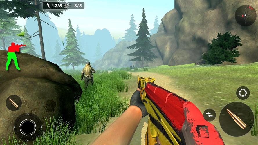 Commando Strike Offline Game Captura de pantalla 0