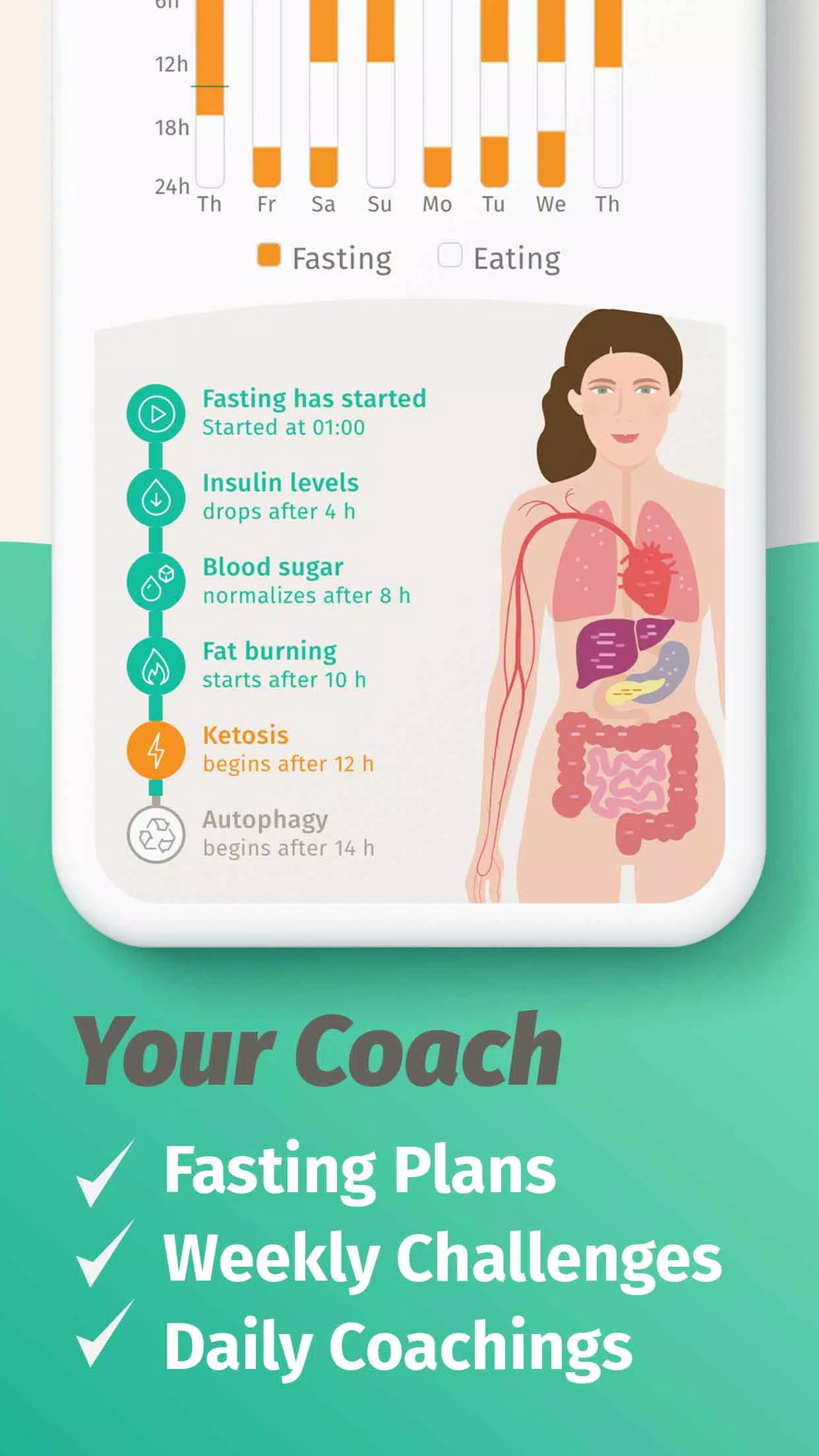 BodyFast Прерывистое голодание Скриншот 3