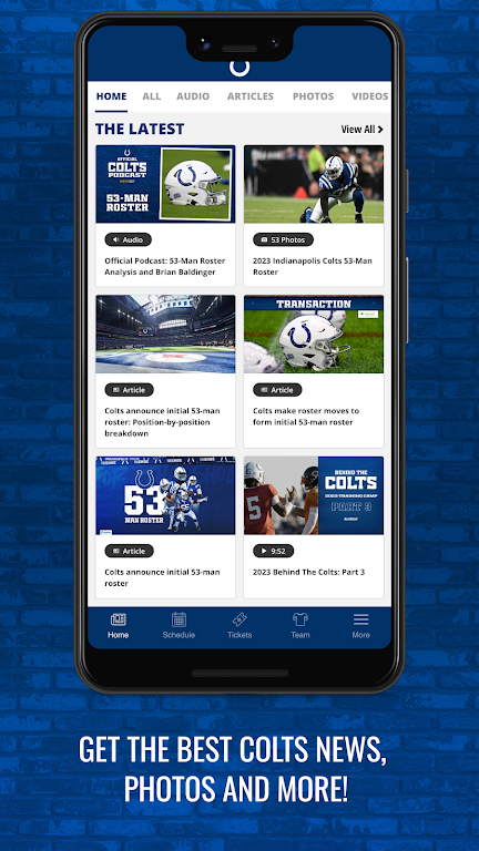 Indianapolis Colts Mobile Schermafbeelding 1