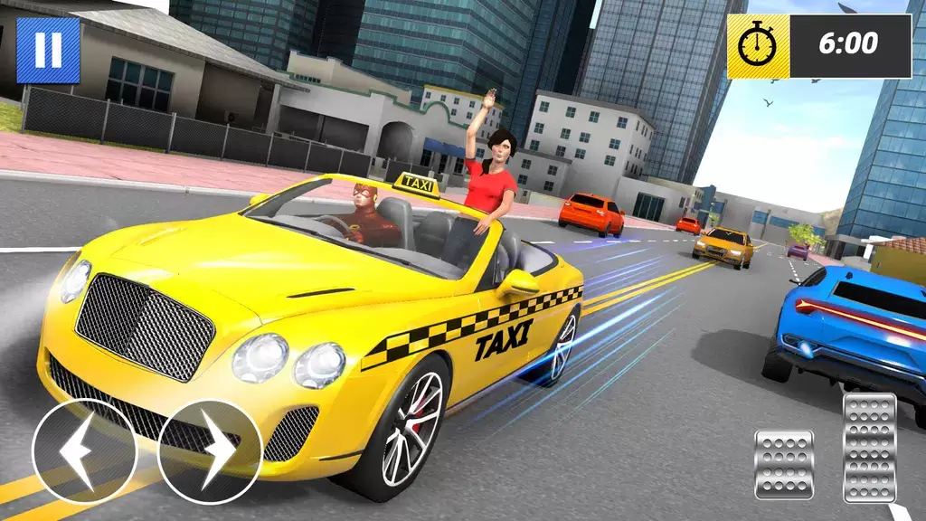 Superhero Car Games Taxi Games Capture d'écran 1