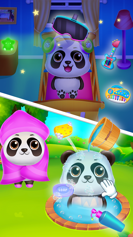 Panda caretaker pet salon game Captura de pantalla 3