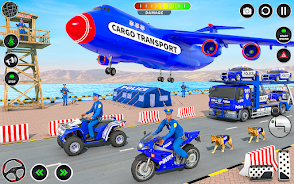 Police Cargo Transport Games Schermafbeelding 1