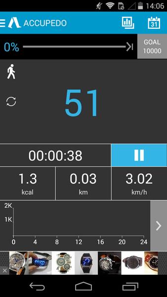 Accupedo Pedometer Screenshot 3