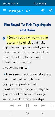 Misima-Panaeyati Bible Captura de pantalla 1