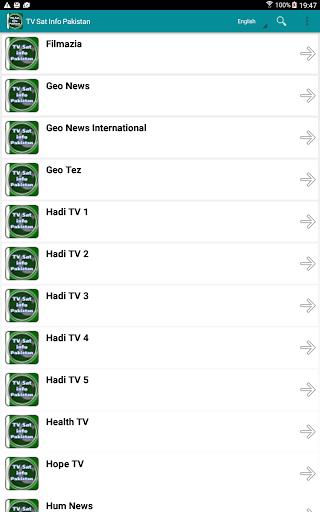 TV Sat Info Pakistan Captura de tela 1