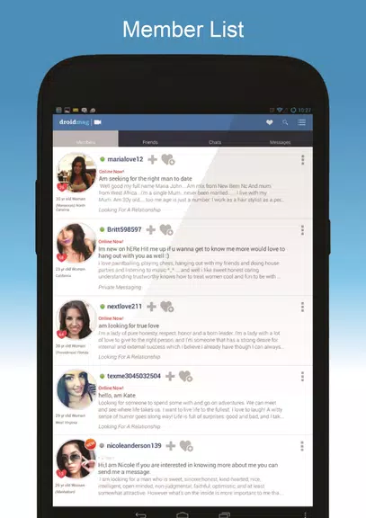 DroidMSG - Chat & Video Calls Schermafbeelding 0