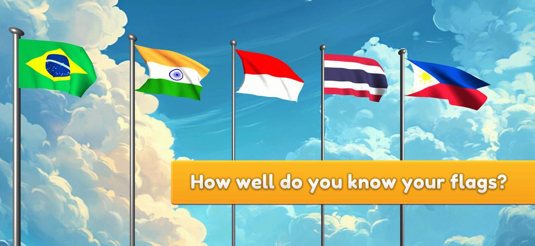 Flag Naming Trivia Guess Quiz Captura de tela 1