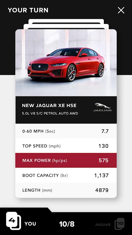 Jaguar Land Rover Top Trumps Captura de tela 1