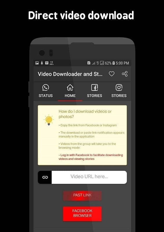 Video Downloader and Stories應用截圖第1張