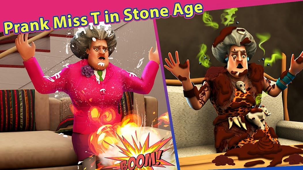 Scary Teacher Stone Age Mod Captura de tela 0