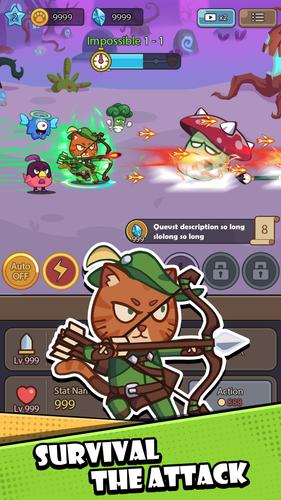 Cat Legend: Idle RPG War Capture d'écran 1
