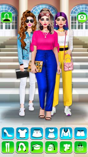 College Girls Fashion Dress Up Ekran Görüntüsü 0