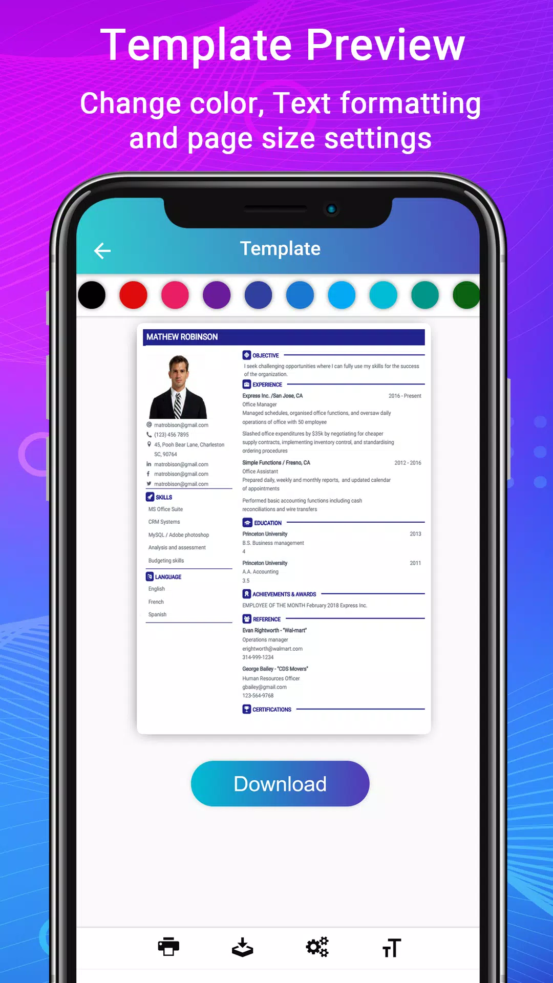 Resume Builder App, CV maker Скриншот 3