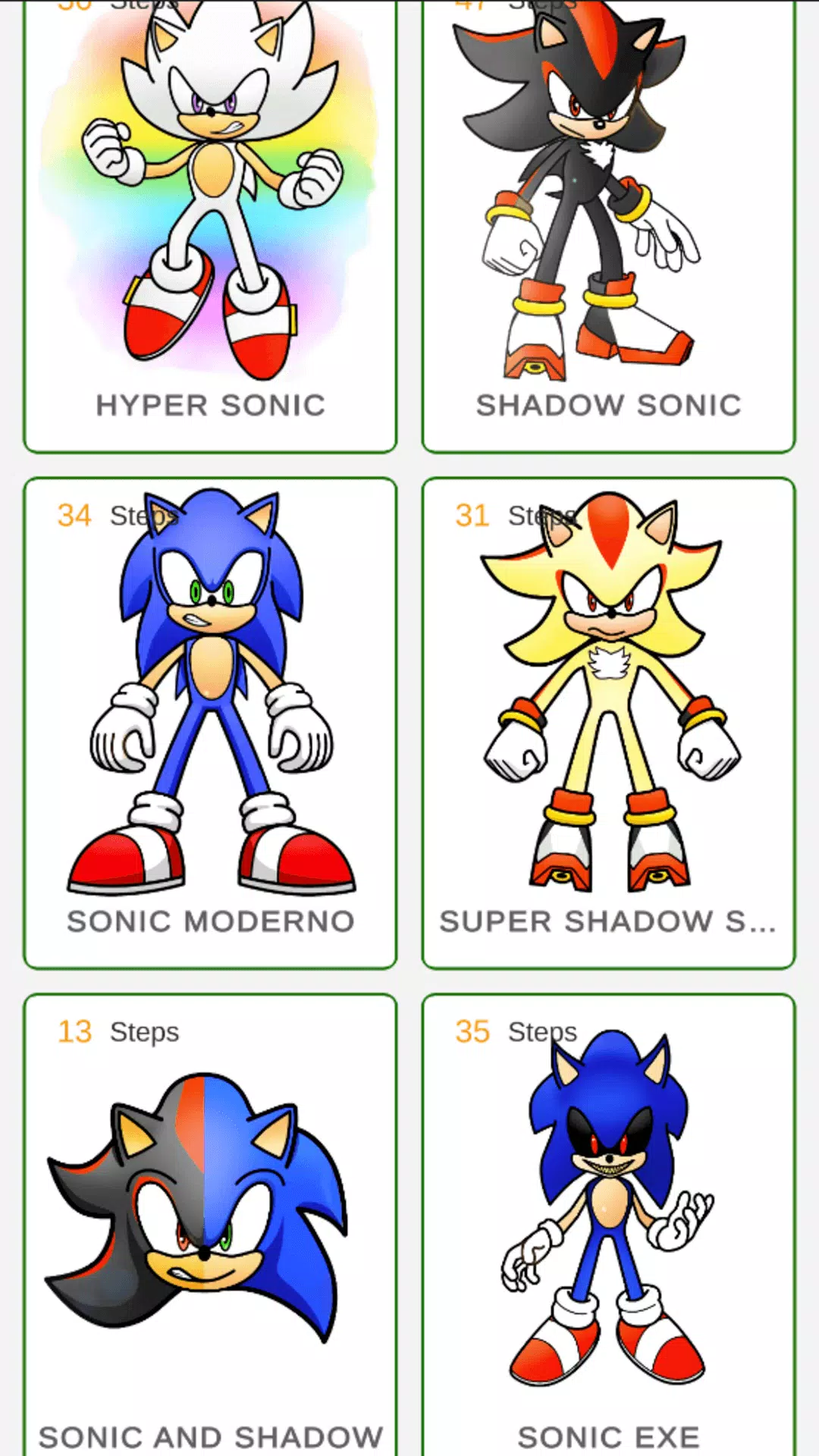 How to draw sonik characters スクリーンショット 1