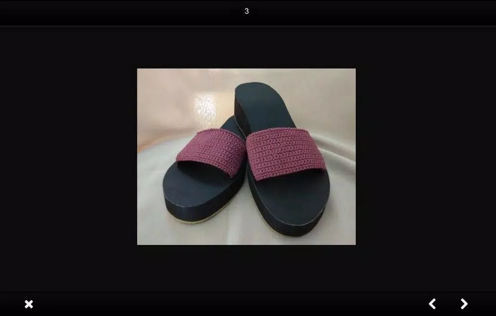 Knitted sandals idea ဖန်သားပြင်ဓာတ်ပုံ 2