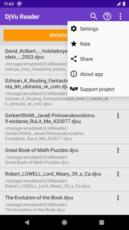 DjVu-Reader & Viewer Screenshot 1