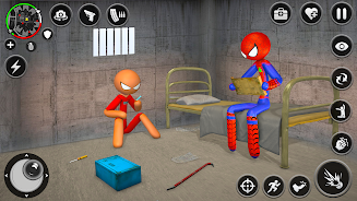 Spider Stick Hero Prison Break Zrzut ekranu 0