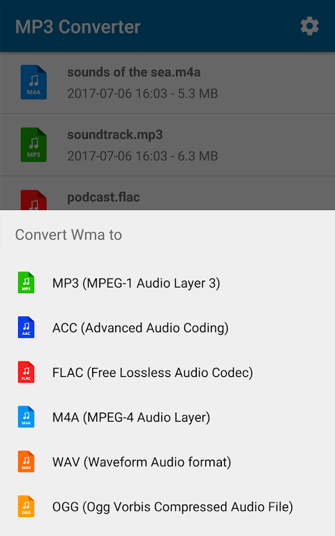 MP3 Converter Edit Music files Tangkapan skrin 1