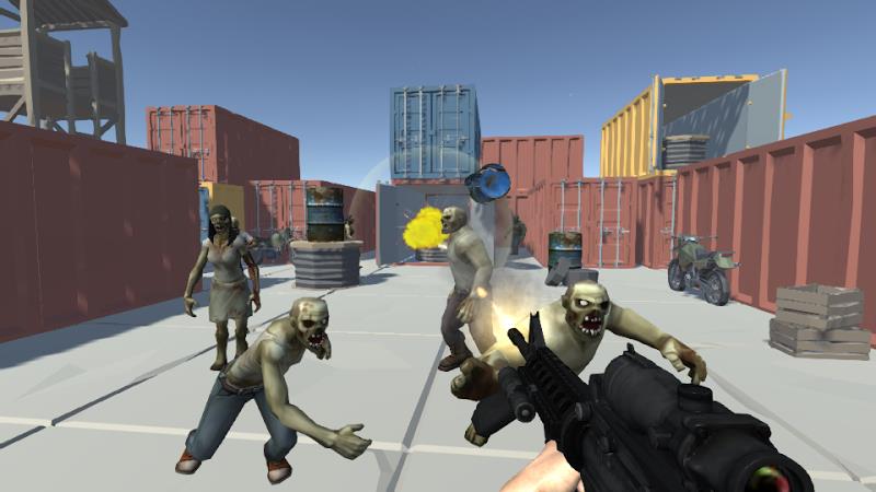 Zombie Shooting 3D Offline ဖန်သားပြင်ဓာတ်ပုံ 2